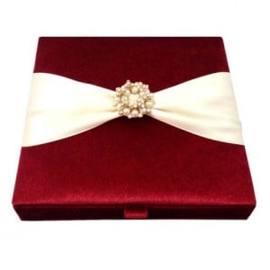 Velvet Wedding Invitation Boxes