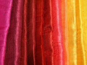 Thai raw silk fabrics