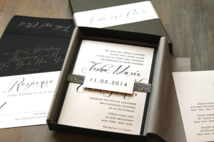 Boxed wedding invitations