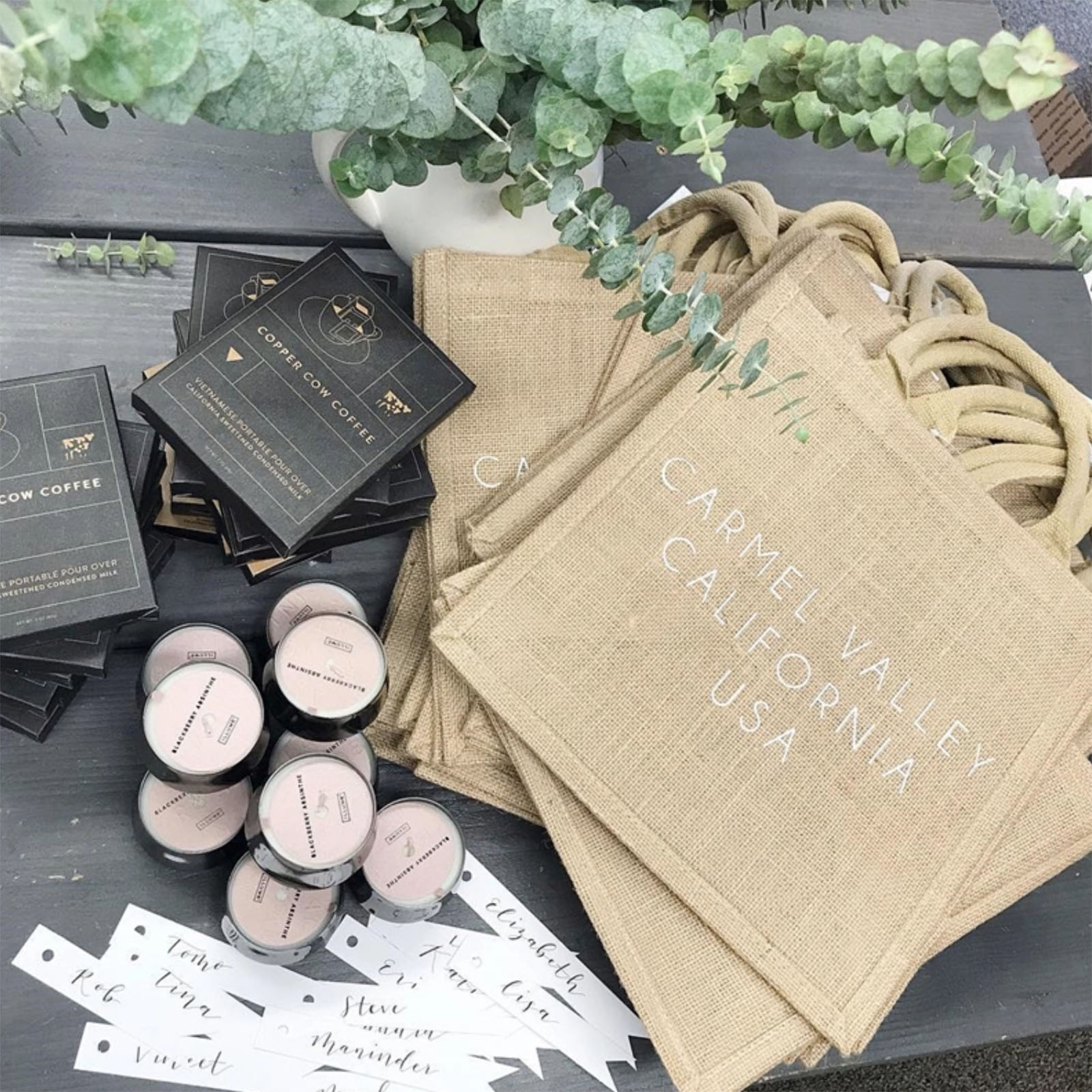 Example of jute textile eco packaging solution by Prestige Creations