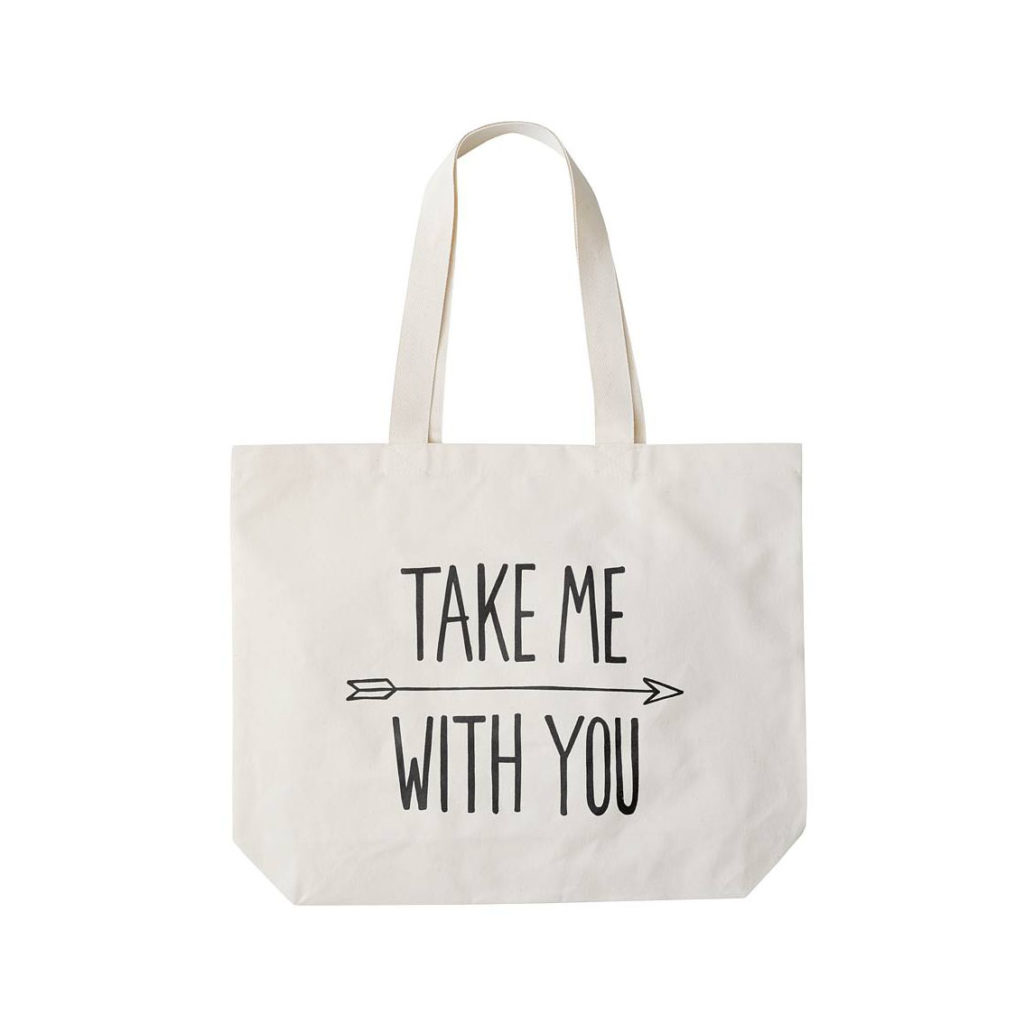 Printed cotton shopping bag sold for wholesale via Handbag-Asia.com